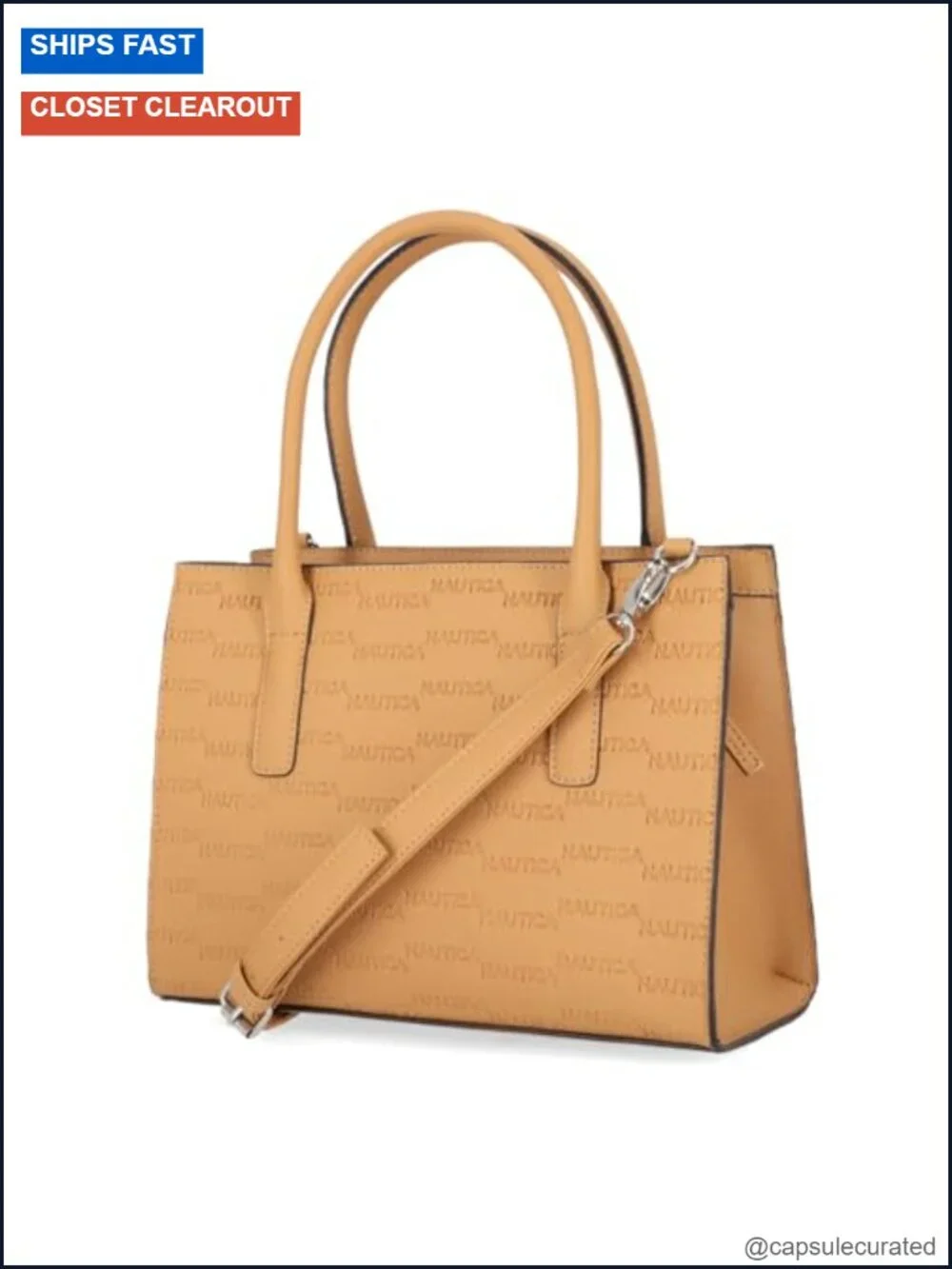 Vegan Leather Satchel Bag Crossbody Purse Women's Top Handle